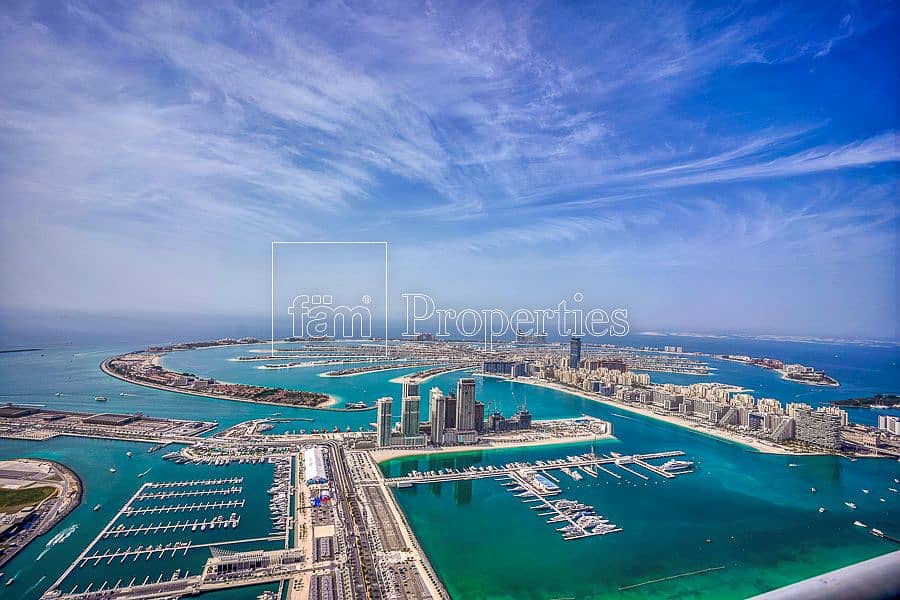 位于迪拜码头，公主府 5 卧室的顶楼公寓 850000 AED - 6559946
