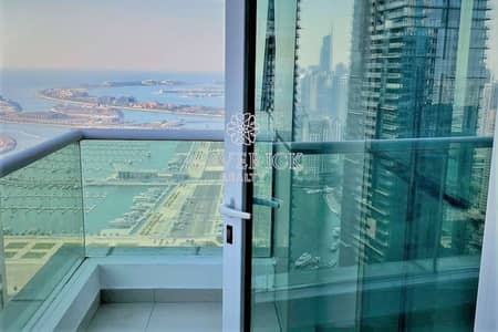 1 Bedroom Apartment for Rent in Dubai Marina, Dubai - Fully Furnished 1BR | High Floor | Vacant