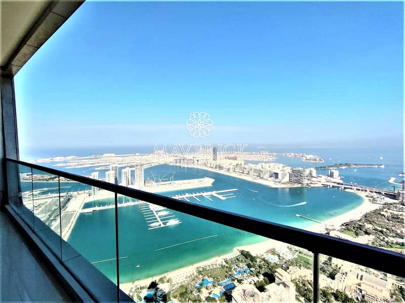 位于迪拜码头，海洋塔楼 4 卧室的顶楼公寓 4449000 AED - 5895452