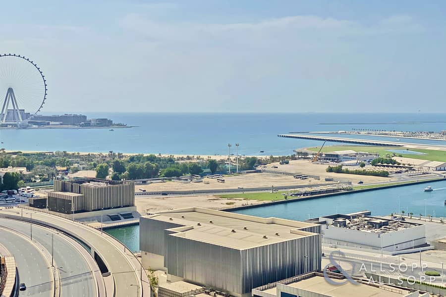 Upgraded | Sea & Dubai Eye Views | 3 Beds Upgraded | Sea & Dubai Eye Views | 3 Beds