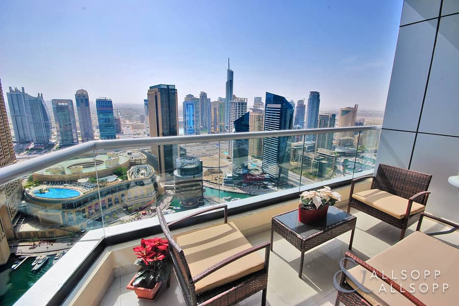位于迪拜码头，湾区中心，湾区中心西 3 卧室的公寓 3150000 AED - 6344109