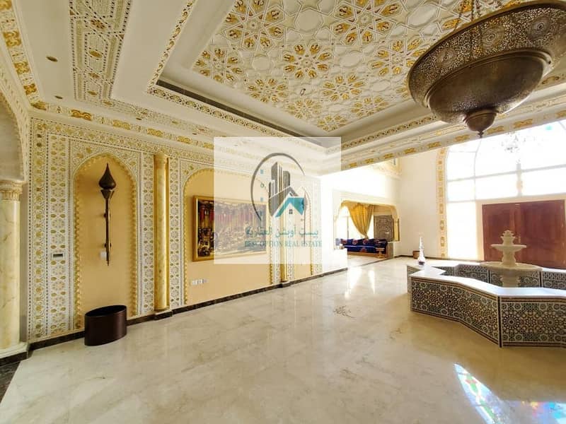 A large villa for rent in Khalifa City A
