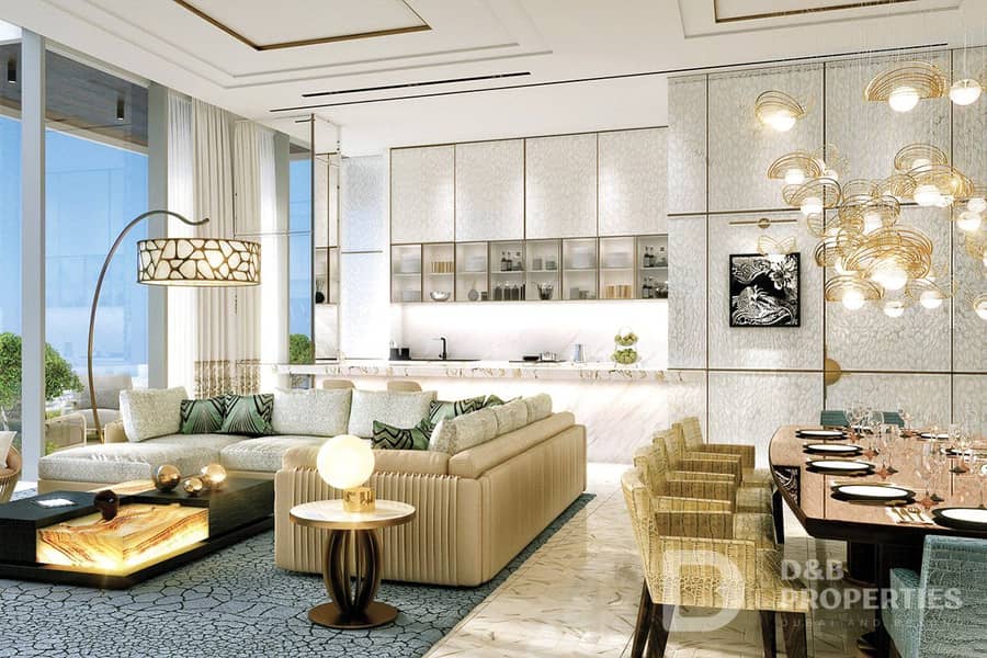 位于迪拜码头，卡瓦利大厦 1 卧室的公寓 2400000 AED - 6565693