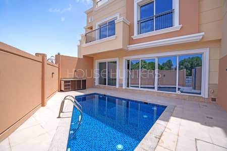 4 Bedroom Villa for Sale in Dubai Sports City, Dubai - New Legardo Townhouse with pool and community view