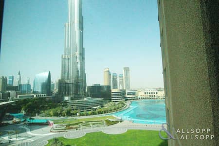2 Bedroom Apartment for Rent in Downtown Dubai, Dubai - Two Bed | Vacant | Residences | Balcony