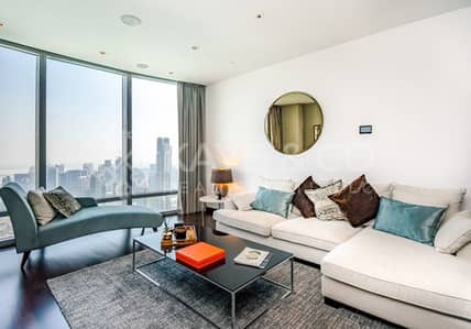 1 Bedroom Flat for Rent in Downtown Dubai, Dubai - Full Fountain View 1BR | Square Layout | Mid Floor