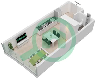 Al Safa 2 - Studio Apartment Type 10 FLOOR 70 Floor plan