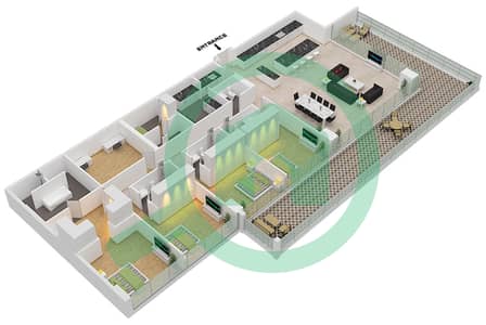 Six Senses Residences - 4 Bedroom Penthouse Type/unit C2/9 FLOOR 3,5 Floor plan