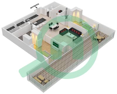 Six Senses Residences - 2 Bedroom Penthouse Type/unit A1/6 FLOOR 4 Floor plan