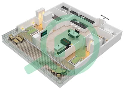 Six Senses Residences - 2 Bedroom Penthouse Type/unit A1/6 FLOOR 8 Floor plan