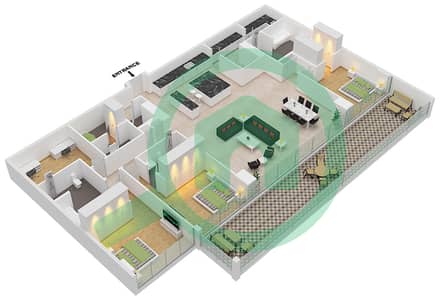 Six Senses Residences - 3 Bedroom Penthouse Type/unit B1/5 FLOOR 9 Floor plan