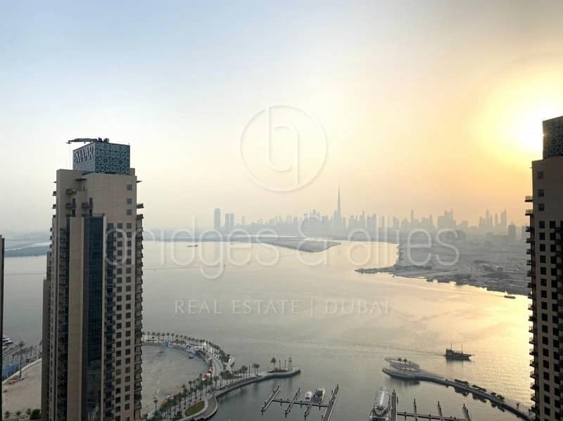 شقة في برج أفق الخور 2،أفق الخور،مرسى خور دبي 1 غرفة 1220000 درهم - 6477803