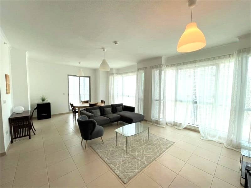 UPGRADED 2 BR | PARTIAL BURJ AND FOUNTAIN VIEW