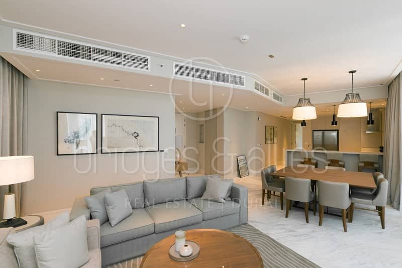 ABOVE 50TH FLR | 3BED+M | FURNISHED + SERVICED APT