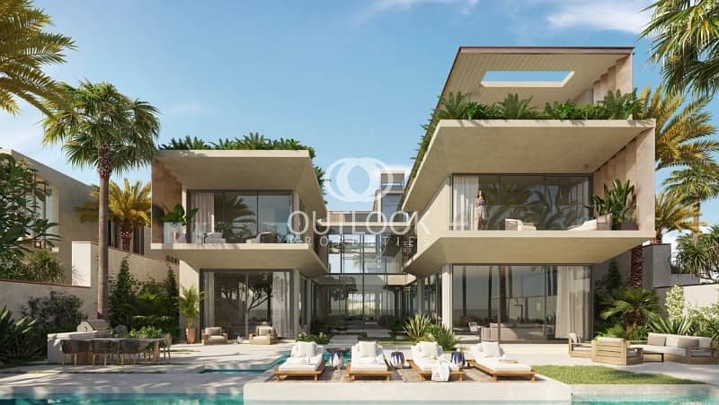 位于朱美拉棕榈岛，六善公寓 4 卧室的顶楼公寓 22000000 AED - 5725227