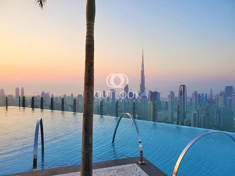 Luxurious Studio | Burj Khalifa View | Prime Location