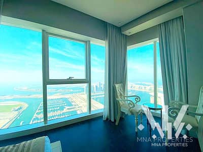 2 Bedroom Flat for Rent in Dubai Marina, Dubai - Fendi Style Full Palm and Sea View Vacant Furnish