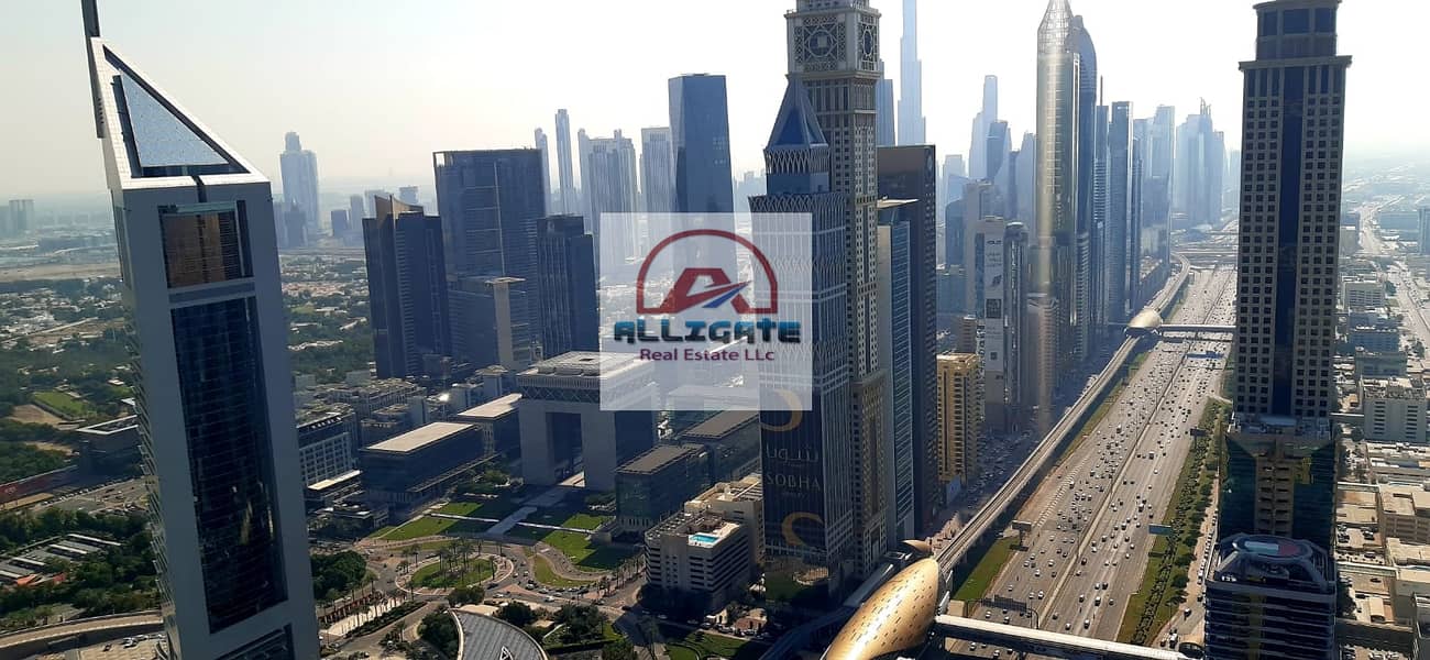 Amazing View  3 B/R + Hall  Maid room For Rent@128k On Sheikh Zayed Road