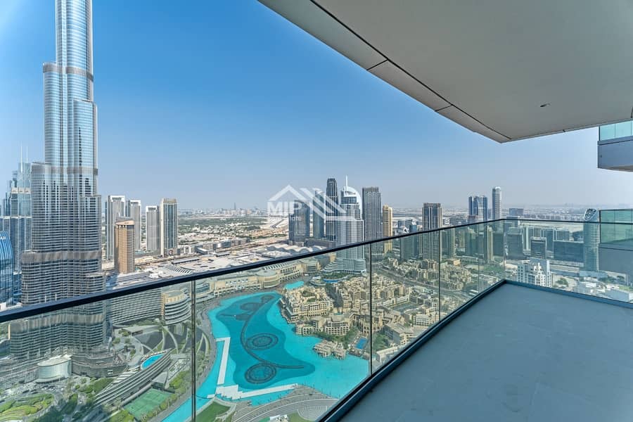 Brand New |High Floor w/Full Fountain and Burj Khalifa View