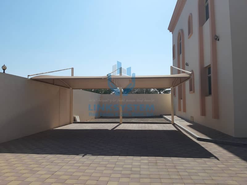 For rent a residential villa Al Bateen district, Al Ghadeer district, Al Ain city - 9 master bedrooms