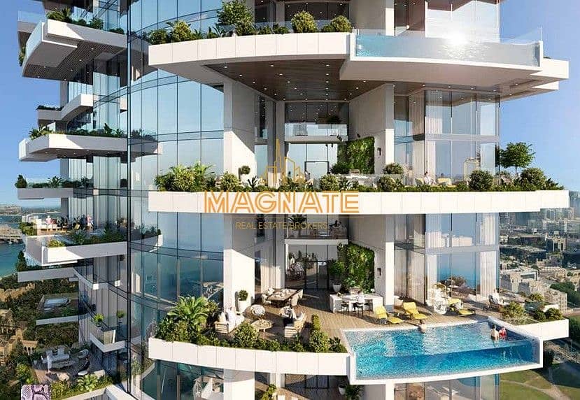 位于迪拜码头，卡瓦利大厦 2 卧室的公寓 4000000 AED - 6370006