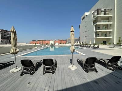 Studio for Rent in Masdar City, Abu Dhabi - Unit Tawtheeq Ideal Studio Fully Furnished apartment  Private Garden  Balcony + swimming pool + GYM