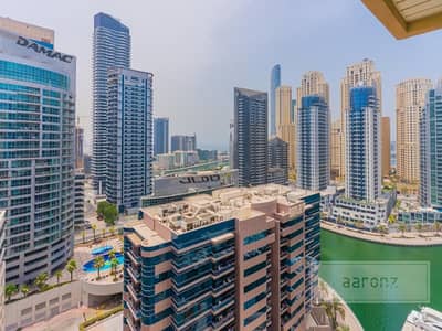 1 Bedroom Apartment for Rent in Dubai Marina, Dubai - Marina View | High Floor | Chiller Free | Vacant