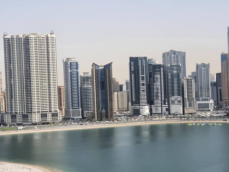 FULL SEA VEW 2 BR HALL APARTMENTS FOR SALE WITH FULL FACILITY BUILDING AT AL MAMZAR CORNICHE  AREA NEAR EXPO CENTER