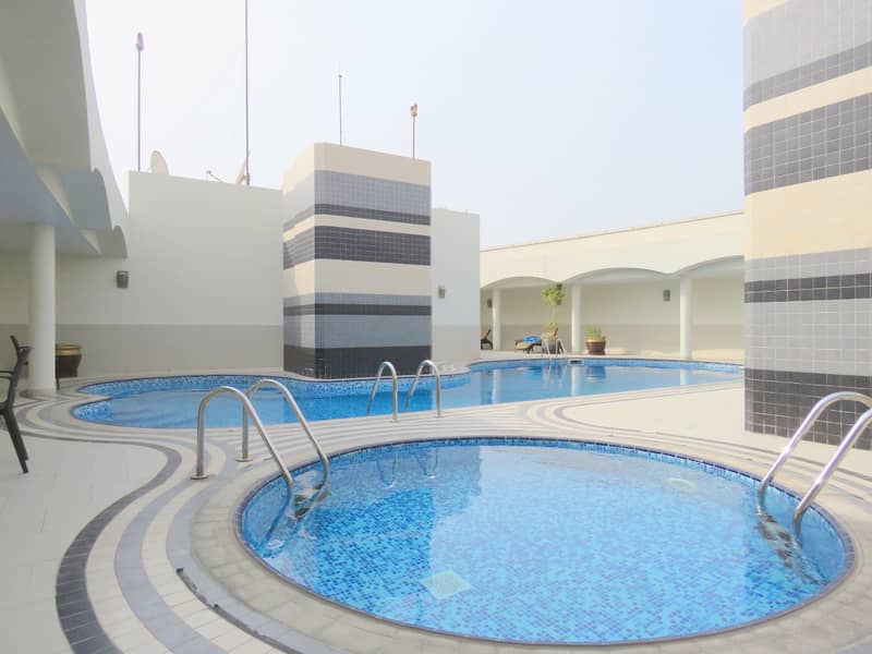 2 Bedroom Hall 52500/ Pool Gym Opposite Wahdah Mall Abu Dhabi