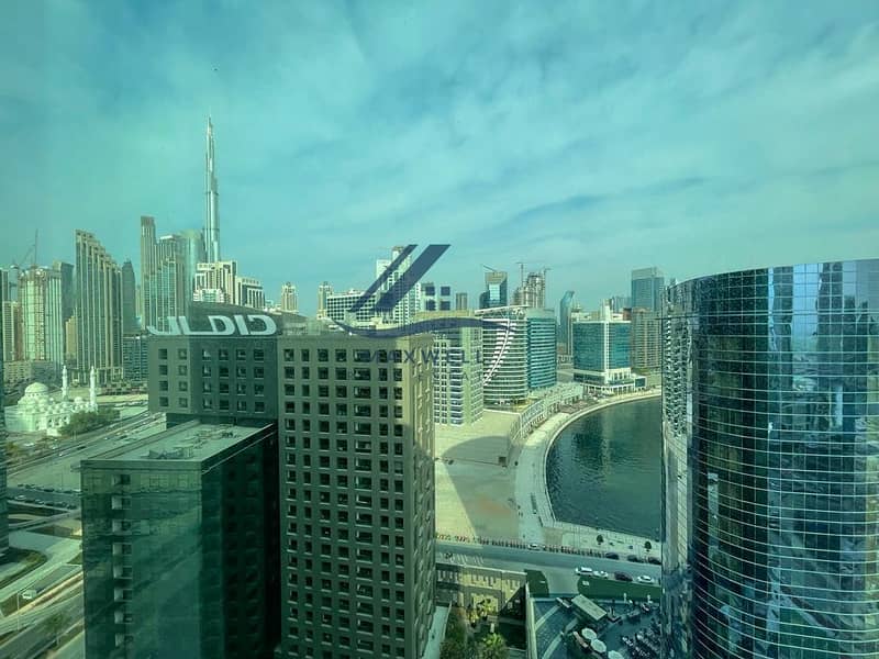 Fully Fitted - Burj Khalifa and Canal View -  Premium Location