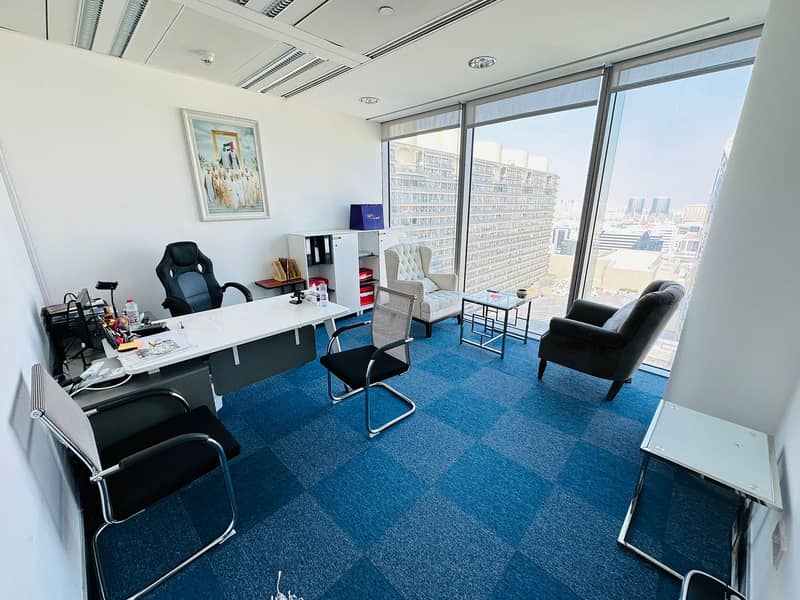 Spacious Executive Office With Smart Offices | Well Furnished |Perfect for Big Corporations| Prime Location | Fully Serviced| With All Amenities |