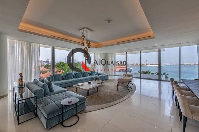 3 BR Penthouse Half Floor | Direct Sea View | Fully Furnished | Palm jumeirah