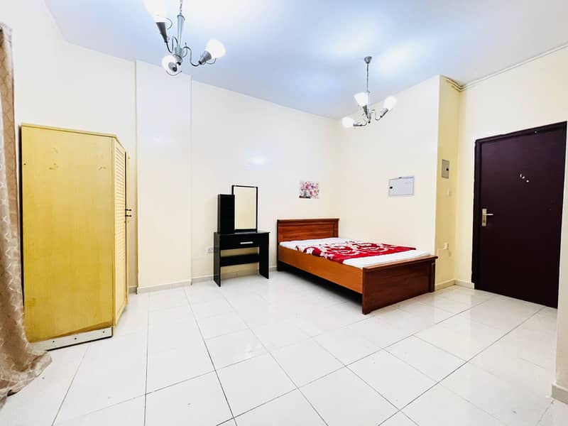 Specious Huge Furnished Studio Flat for just 1500/- Aed Monthly