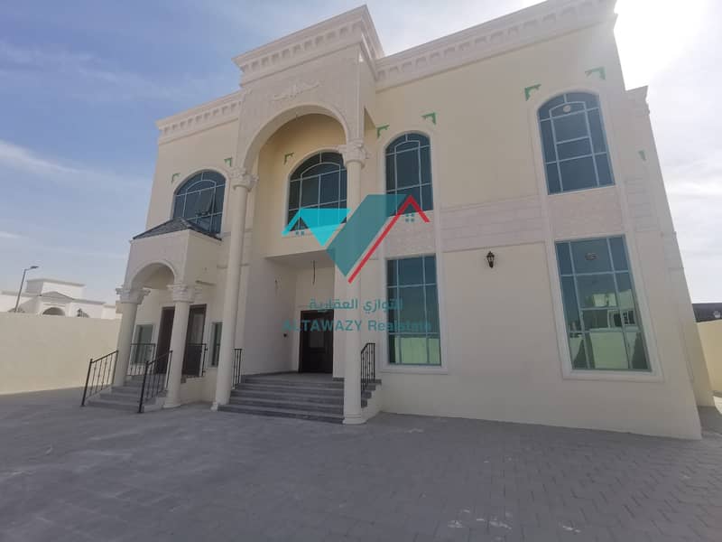 Villa for rent in the city of Riyadh, south of Al Shamkha, in a very privileged location