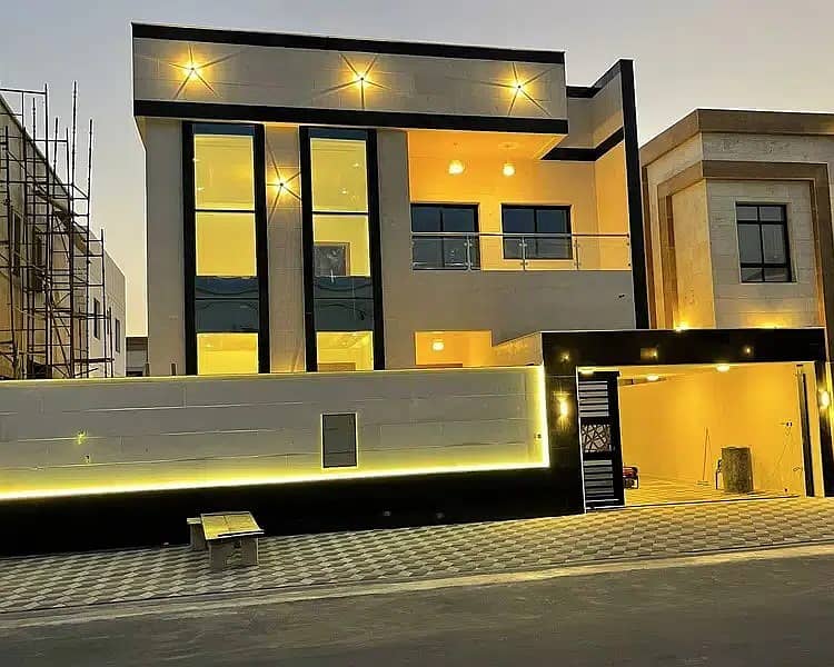 For sale, without down payment, a personal design villa near the mosque, one of the most luxurious and best villas, the splendor and luxury of finishi