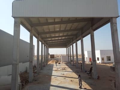 Industrial Land for Rent in Al Sajaa Industrial, Sharjah - Ready High Power 185 KW,  Yard With 4000sqft Open Shed In  Sajja