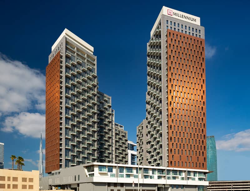 位于商业湾，阿特里亚综合区，千禧中庭酒店 2 卧室的酒店式公寓 165000 AED - 6590736