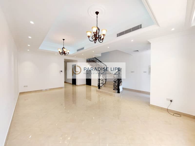 4 Bedrooms with Maid Room Semi independent Good Quality Villa Available in Mirdiff  145,000 AED