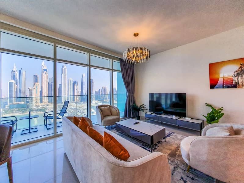位于迪拜港，艾玛尔海滨社区，日出海湾公寓 3 卧室的公寓 53000 AED - 5852249