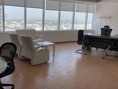 Office for Rent in Business Bay, Dubai - Furnished | Partitioned | Burj Khalifa view | 5 Parkings