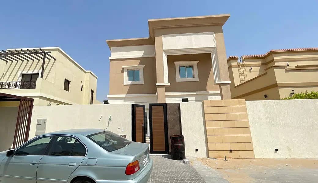 At a snapshot price and without down payment, a personal design villa near the mosque is one of the most luxurious villas in Ajman, with a super delux
