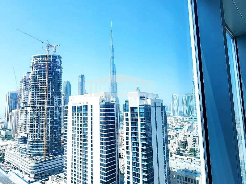 Fully Fitted Office | Burj Khalifa View | Glass Partitions