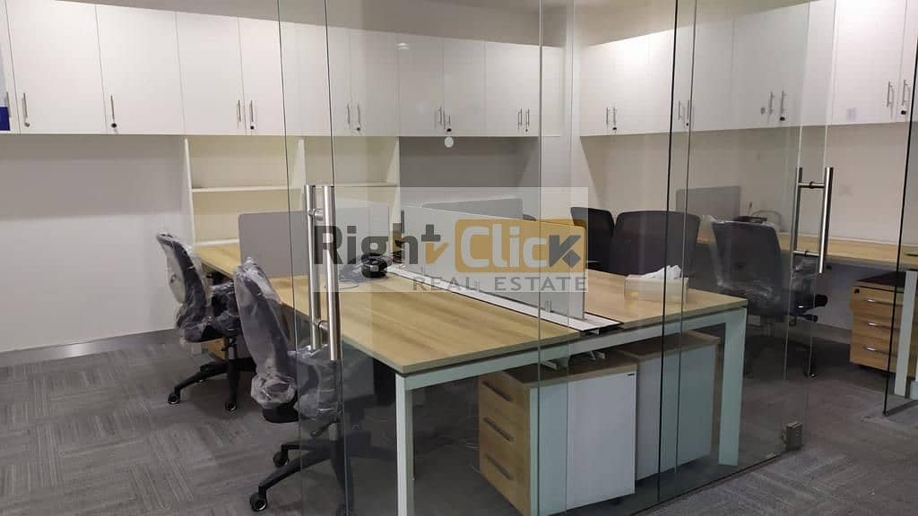 I Luxury Fully Furnished I With Partitions I Office For Rent I In Business Bay I