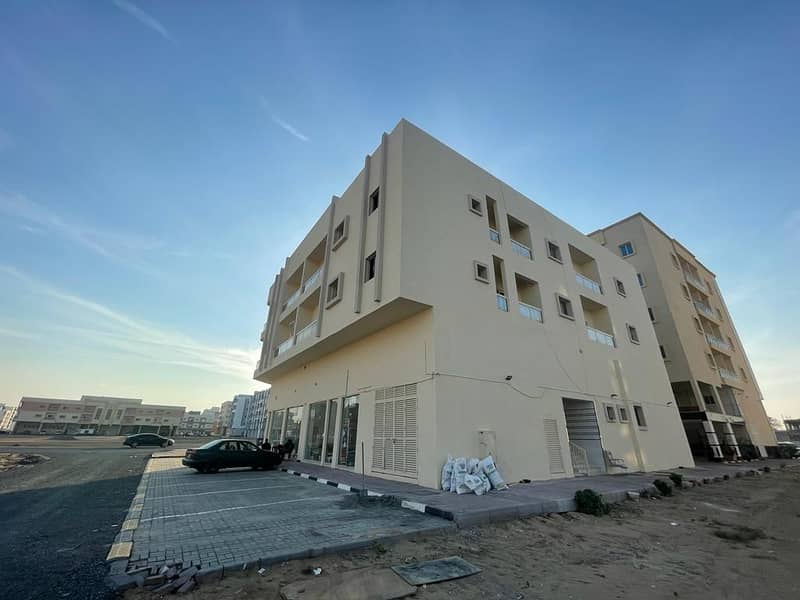 From the owner, a new building in Ajman, Al Jurf Industrial 3, with excellent income, freehold for all nationalities, 3 floors