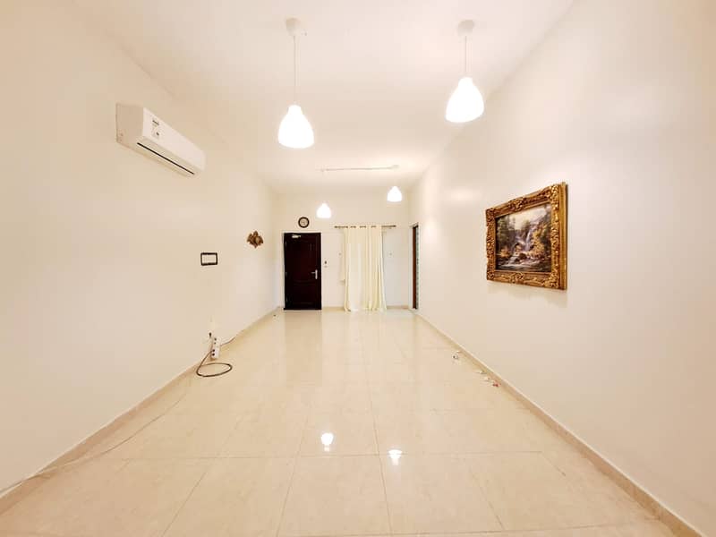 Three Bedrooms Hall Two Bath Kitchen AT AL Shamkha Covered Parking Close To Makani Mall