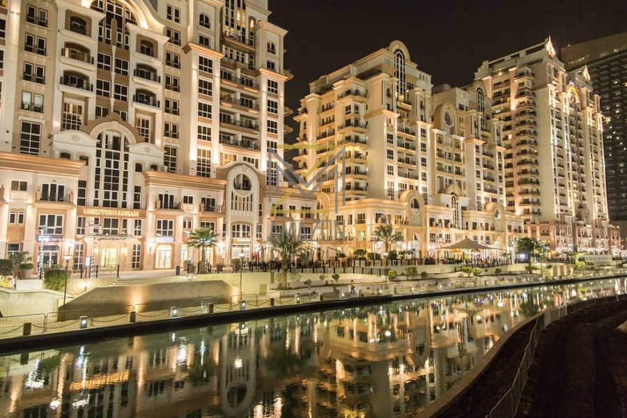 شقة في مساكن القناه المائية غرب مدينة دبي الرياضية 372000 درهم - 6383786