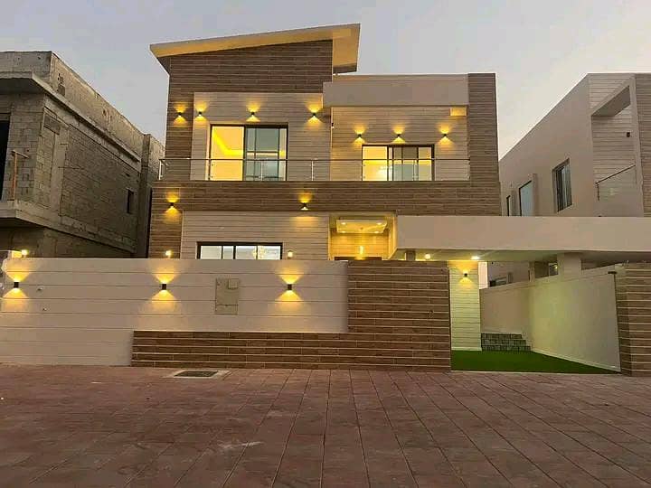 Modern design 5 master rooms, majlis and hall villa available for sale in Al Yasmeen, Ajman