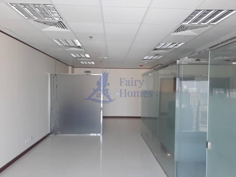 Fully Fitted  Office With Glass Partition in Citadel Tower For Sale  inside pantery and washroom.
