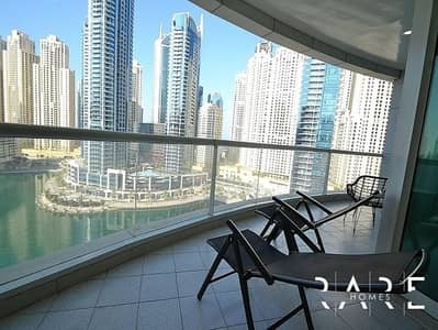 شقة 2 غرفة نوم للايجار في دبي مارينا، دبي - شقة في برج الأطلنطي دبي مارينا 2 غرف 275000 درهم - 6598202