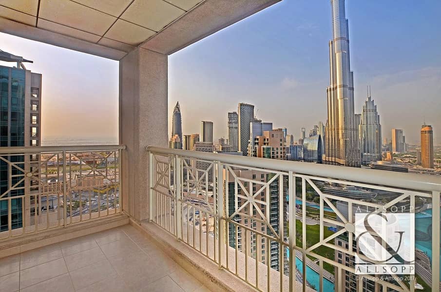 Two Bedrooms | Balcony | Fountain Views
